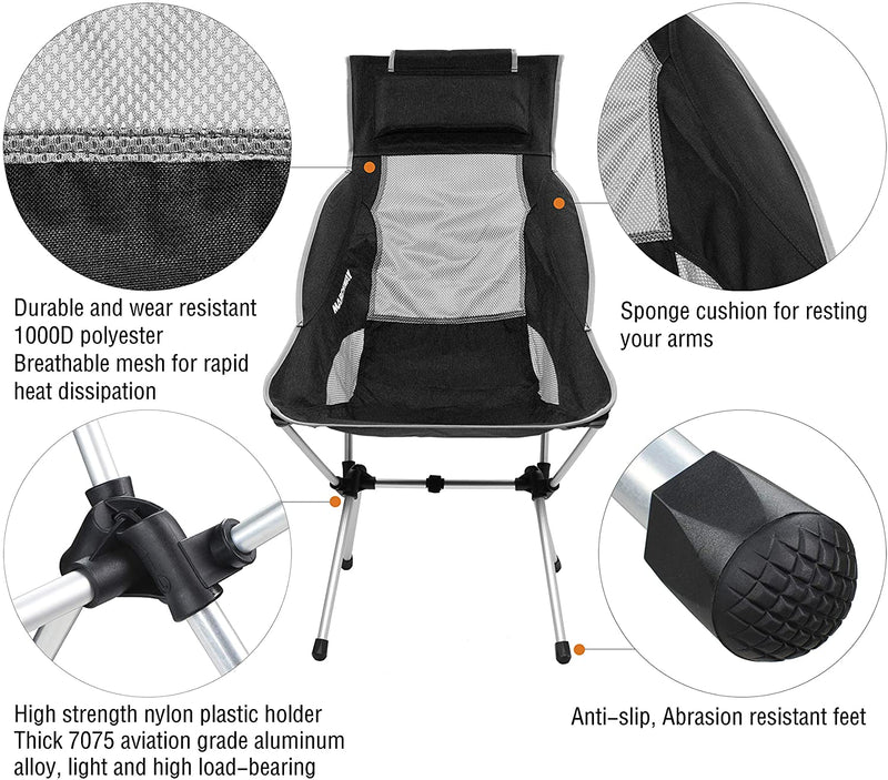 Camping Chair with Headrest