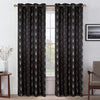 Dot Pattern Blackout Curtains (52 x 63", Black, 2 Panels)