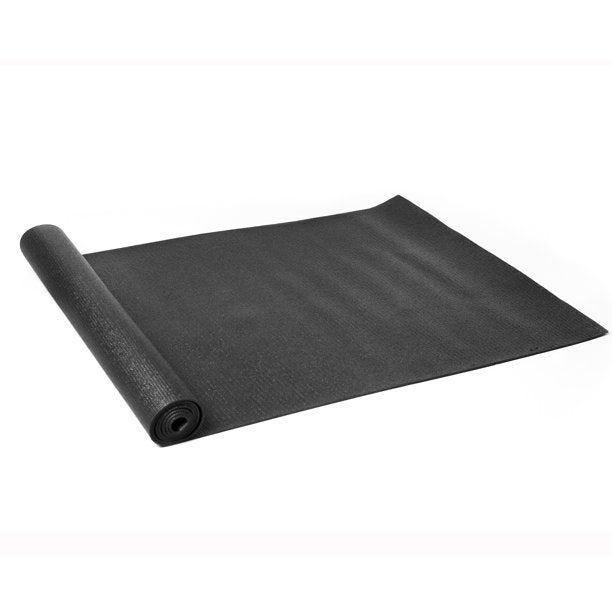 PVC Yoga Mat, 3mm, Dark Gray, 68" x 24", Non-Slip