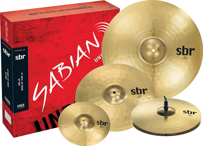 Cymbal Set with Free 10" Splash, Natural (SBR5003G)