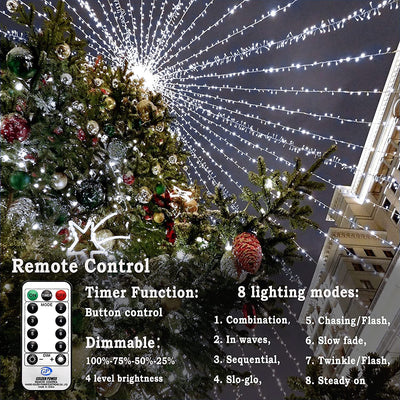 Super Long String Lights with 8 Modes & Timer