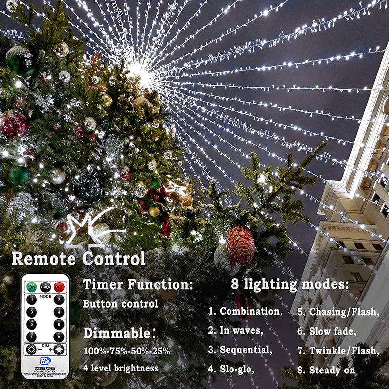 Super Long String Lights with 8 Modes & Timer