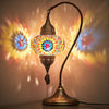 Swan Neck Lamp 19", Red color,Moroccan Antique style