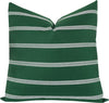 Decorative Stripes Throw Pillow Cover 20" x 20" Green