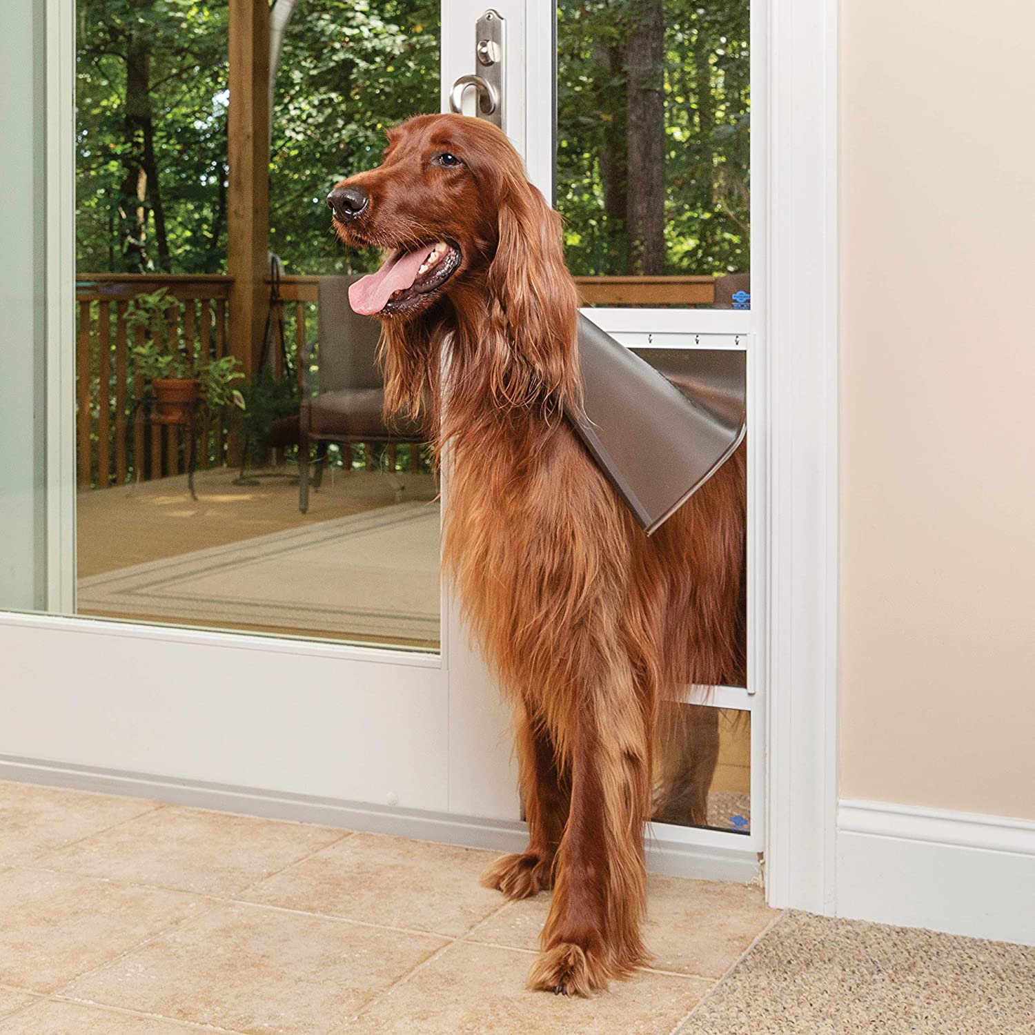 Sliding Glass Pet Door, Style: Large-Tall, Size: 75 7/8 "- 80 11/16"