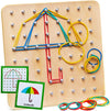 Wooden children's graphic mathematical education toy, 70 pieces