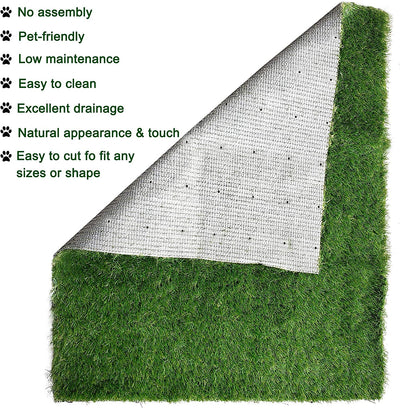 Artificial Grass Patch for pets, 39.3"x19.7", Green