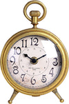 Vintage Aged Gold Table Clock