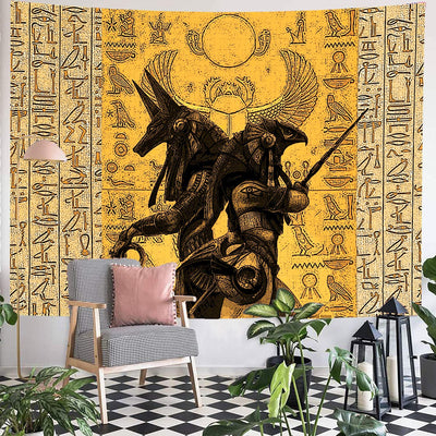 Egyptian Mural Tapestry Wall Hanging