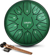 Steel tongue drum- 6 inch 11 tones, jade green