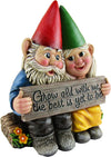 garden gnome couple in love collectible figurine