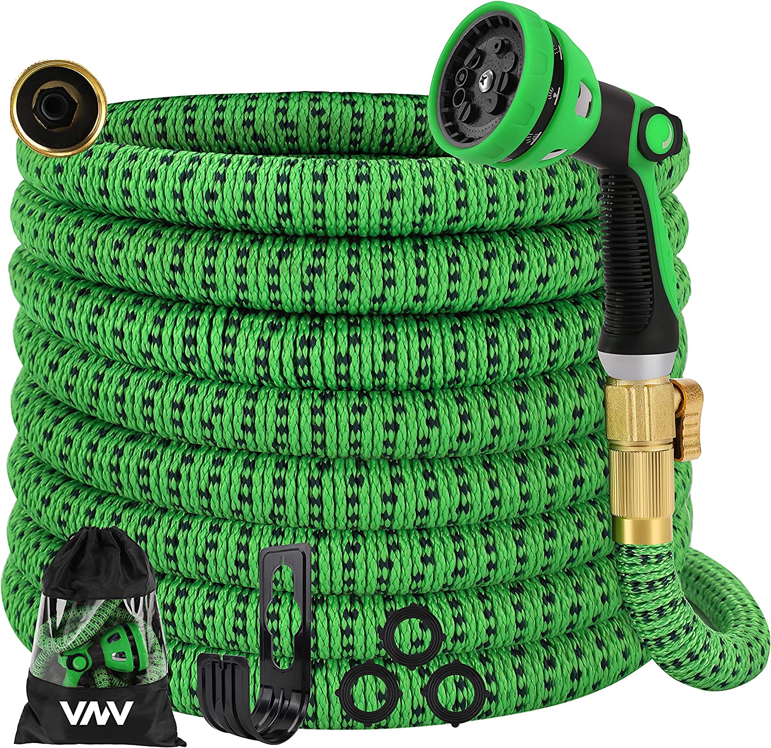 100ft Expandable Garden Hose, (Green)