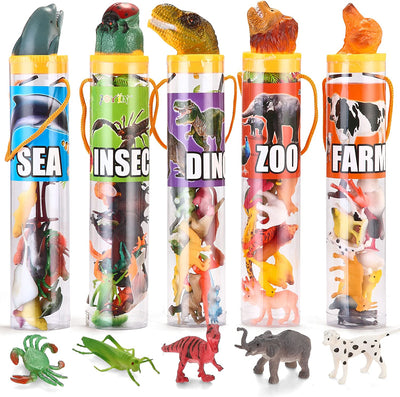 Animal Figures, 69 Pieces (Sea, Insect, Dinosaur, Zoo, Farm)