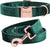 Velvet Pet Collar and Leash Set, Size l, Dark Green