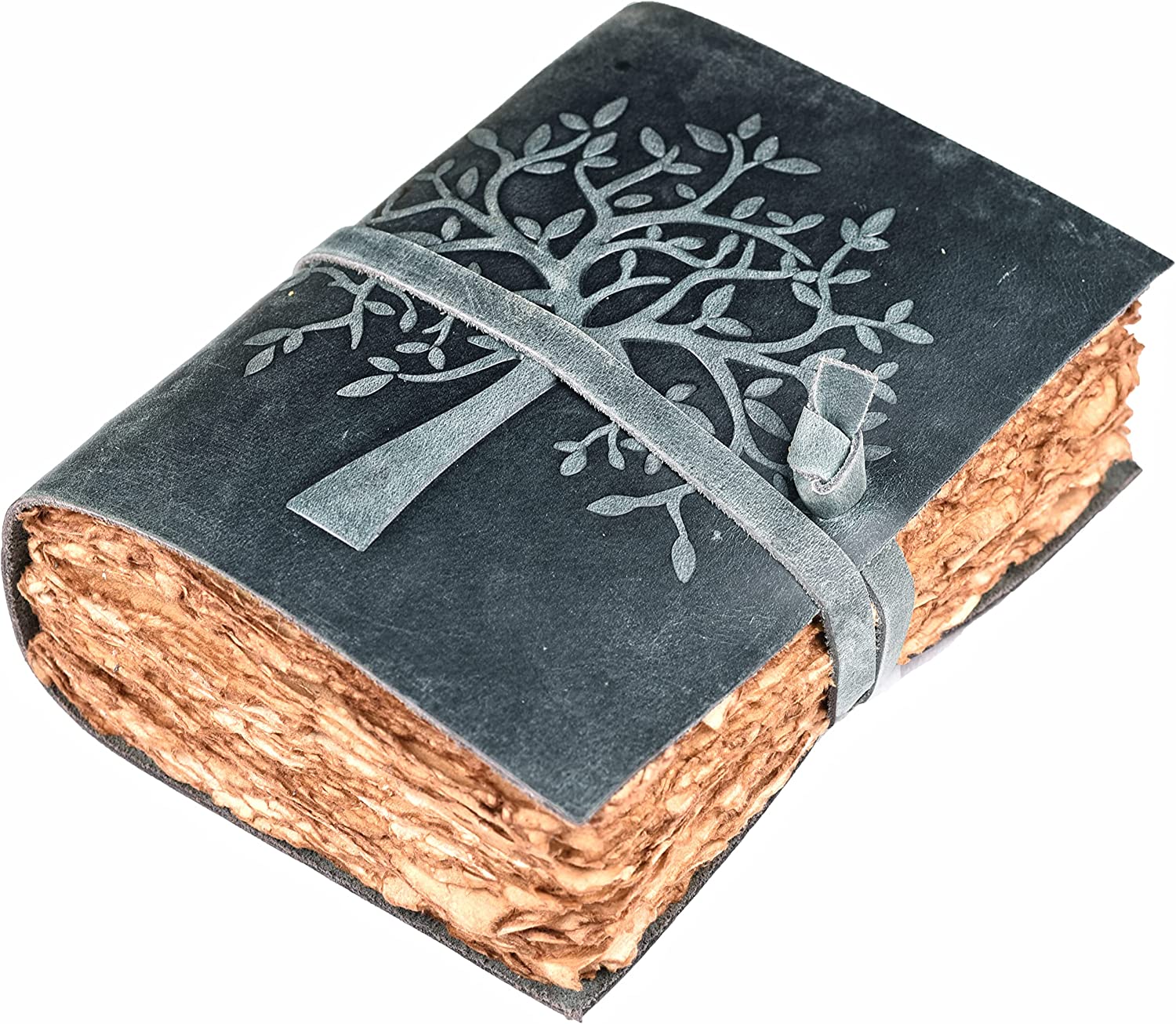 Classic Leather Journal 8 X 6 Inches, (Tree of Life)