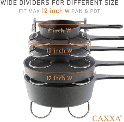 Heavy duty pan rack, for pot lid