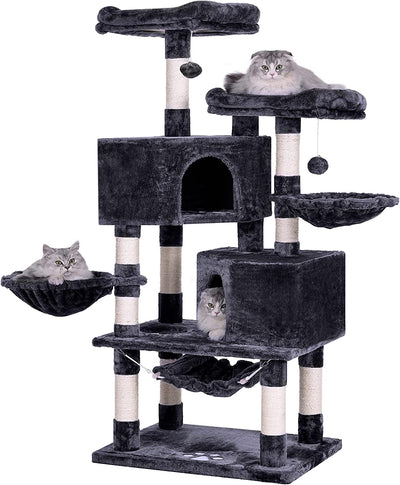 Multi-Level Cat Tree Condo, Color(black)