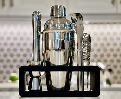 Beautiful Stainless Steel Cocktail Shaker Set with Rustproof Bar Tools