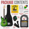 Electric guitar kit, 39", color: green