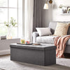 Folding Storage Ottoman Bench Storage