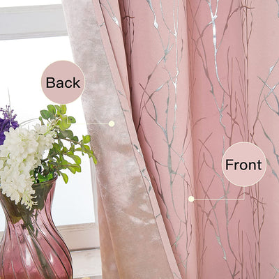 Blackout Curtains (52" x 63", Blush, 2 Panels)