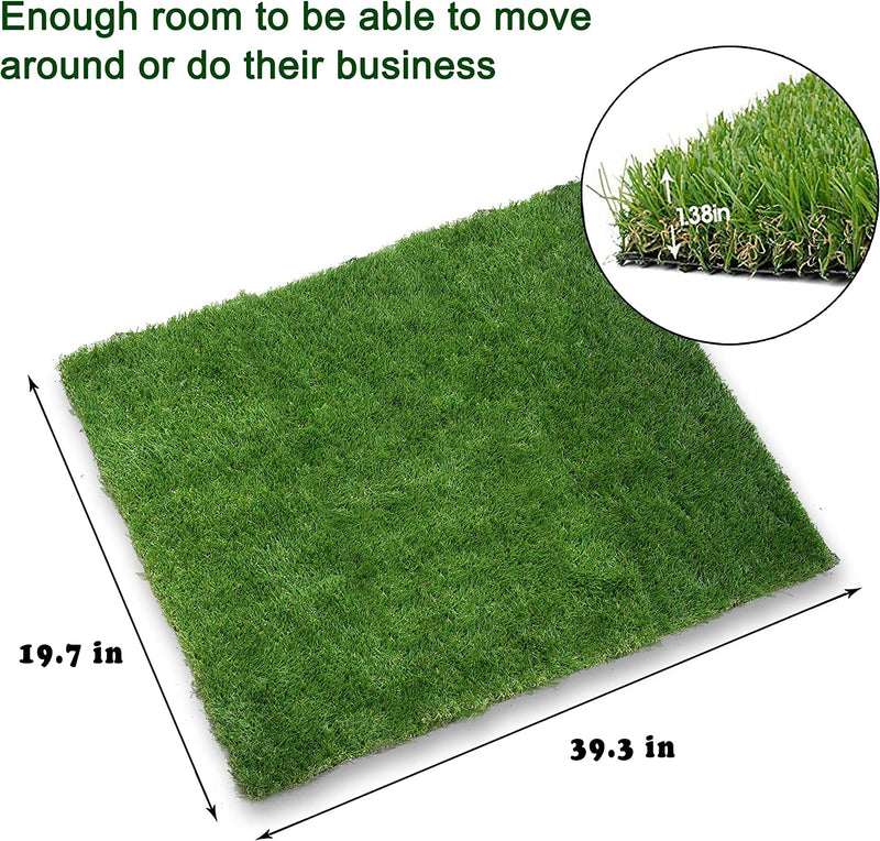 Artificial Grass Patch for pets, 39.3"x19.7", Green