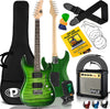 Electric guitar kit, 39", color: green