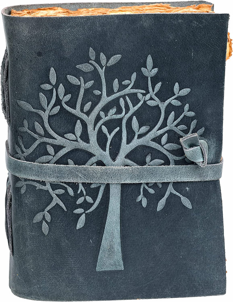 Classic Leather Journal 8 X 6 Inches, (Tree of Life)