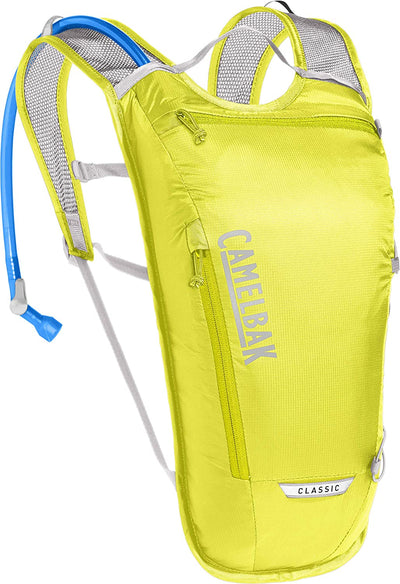 Classic Lightweight Bike Hydration Pack 70oz, (Yellow/Silver)