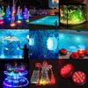 4 Packs 16 Colors Submersible LED Pool Light with Remote Control