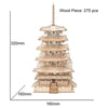 3D Wooden Puzzle Japanese Temple Building Kit - 275PCS"