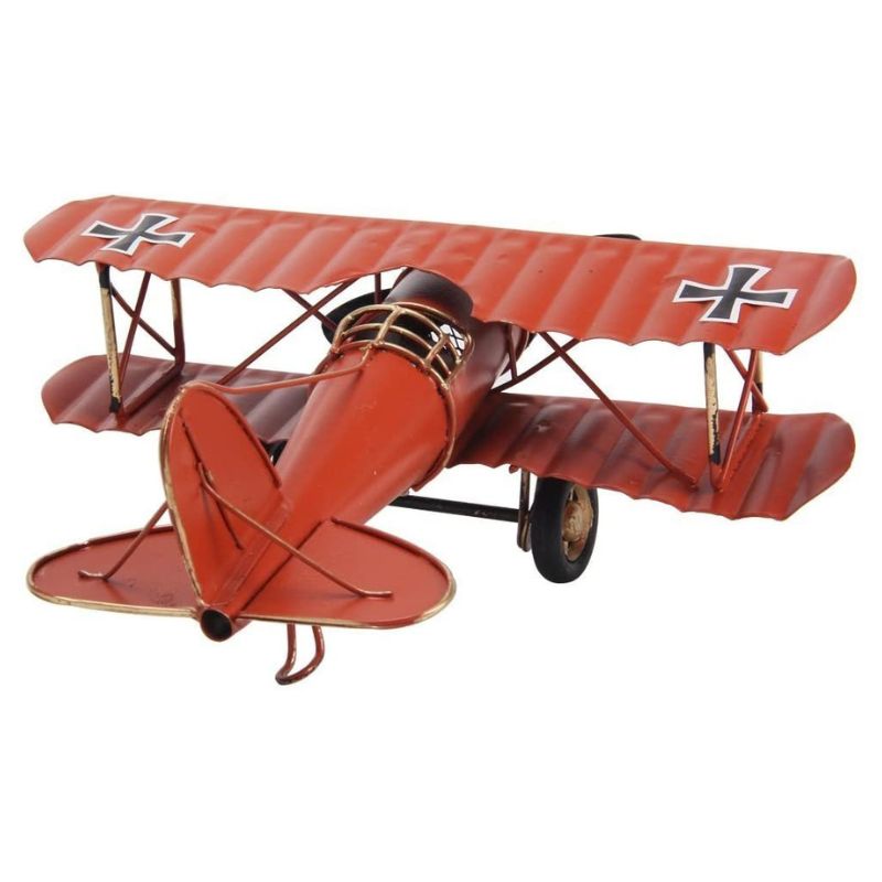 Vintage Retro Iron Aircraft Craft, (Dark Orange)