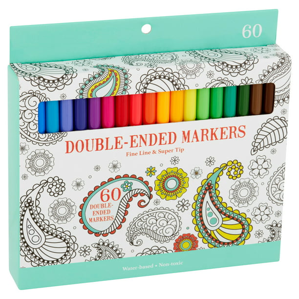 Double-Ended Markers, 60 Pieces