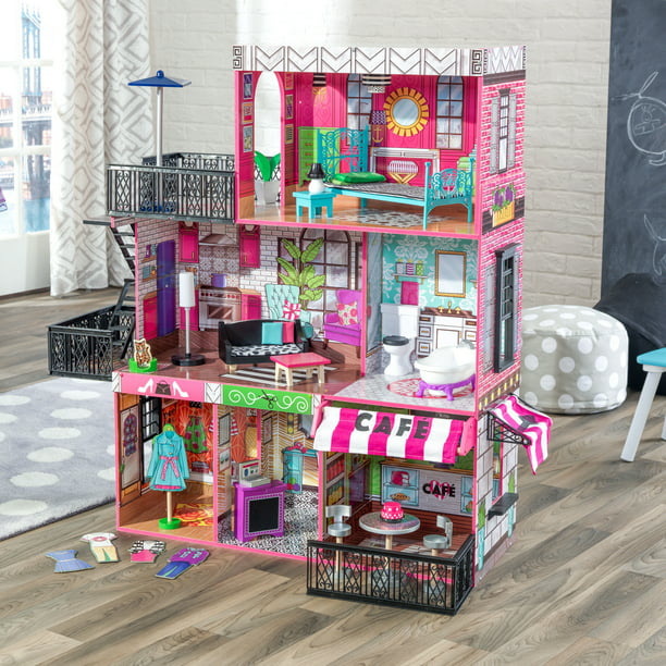 Brooklyn's Loft Dollhouse with Lights and Sounds, 25 Pieces