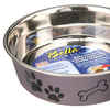 Medium Pet Bowl, Color: Metallic Grape