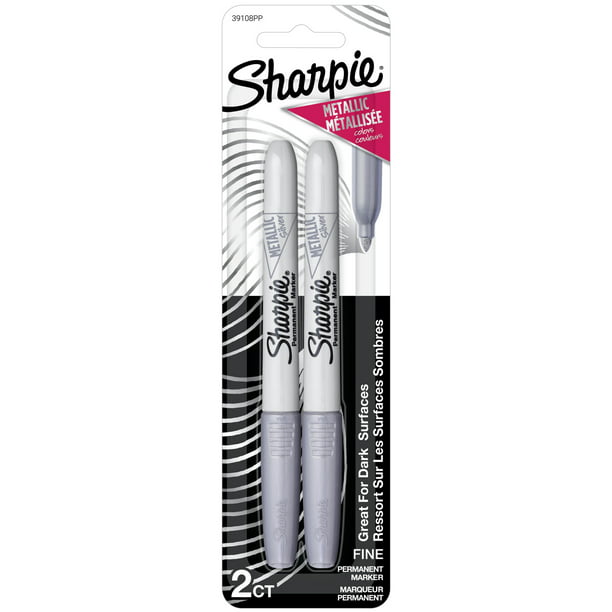 Metallic Marker Set of 2, Silver