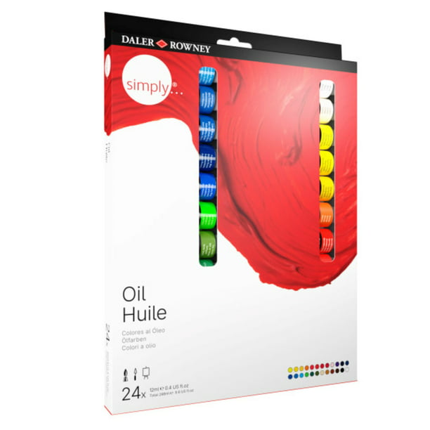 Oil paint set, 12 ml / 0.4 fl. ounces, 24 pieces