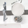 Metal mirror, color: Brushed Nickel