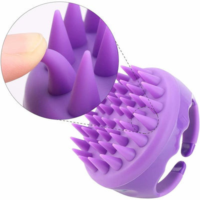 1 pack of silicone to massage the scalp,