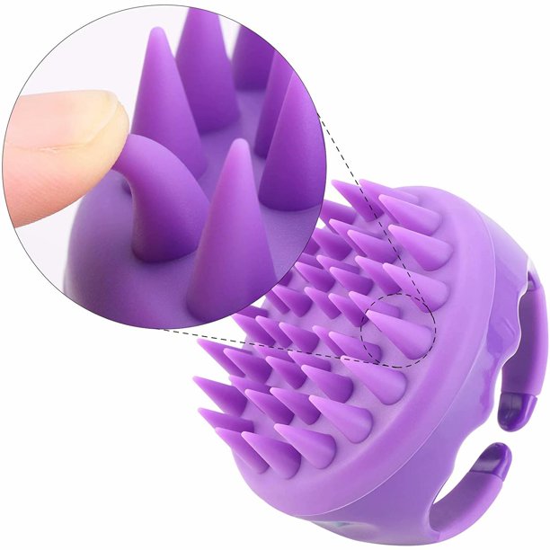 1 pack of silicone to massage the scalp,