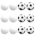 Pack of 12 Foosball Tables with Smooth Grip and Speed