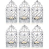 6 Pcs Wedding Centerpieces Decorative Candle Lanterns Bird Cage