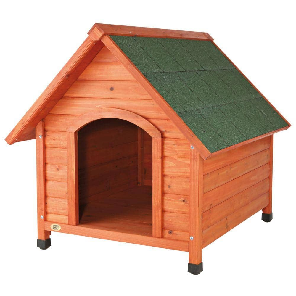 Dog Kennel with Adjustable Legs, Brown, Large