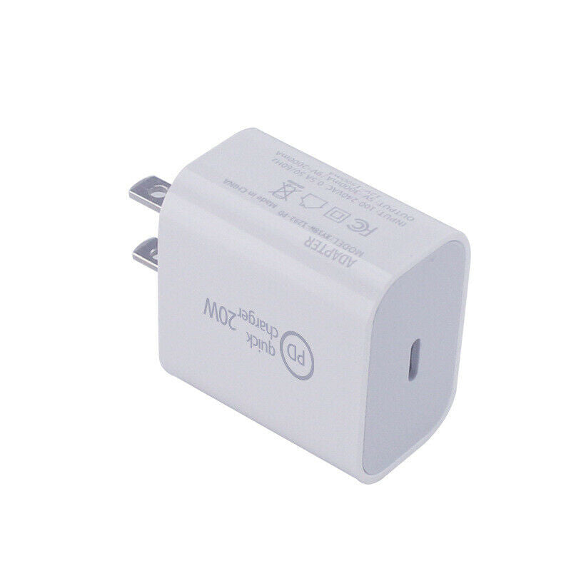 USB Type-C Power Adapter Charger, 20W, White