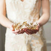 Flower leaf headband, golden crown