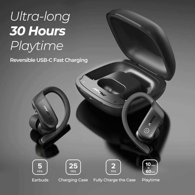 Wireless headphones (color: black)