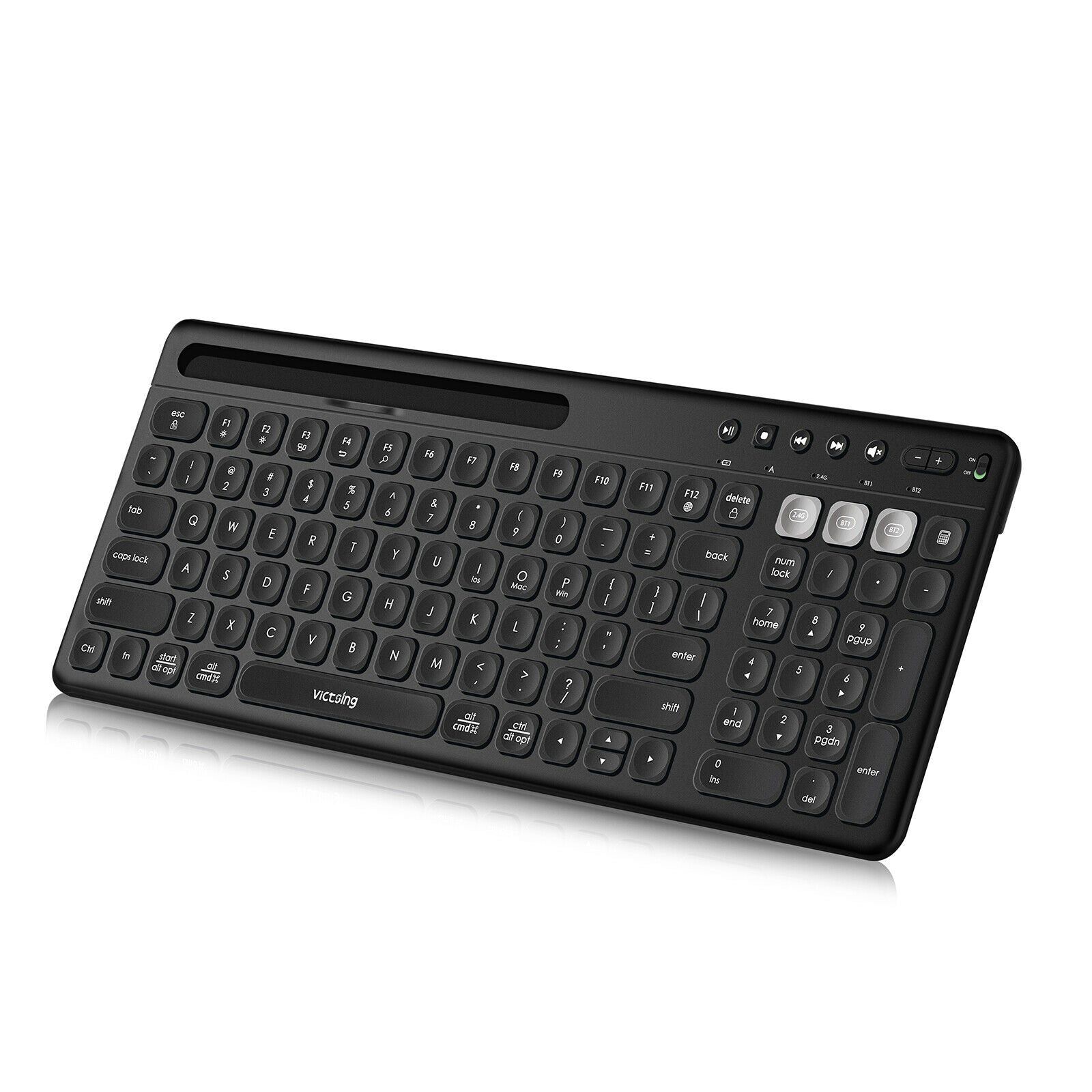 Wireless Bluetooth keyboard, Colour: Black