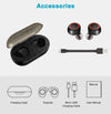 Bluetooth earphones for cell phones, waterproof Color: Black