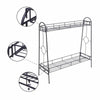 2-tier metal shelves for indoor pots