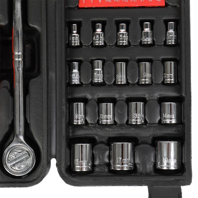 186-Piece Household Hand Tool Set, Color: Black